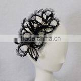 Vogue Ladies Hair Comb Fascinator-BLACK thumbnail-1