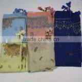 Cotton Indian Scarf With Beads Beaded Scarves thumbnail-1