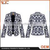2016 Custom Fashion Latest Design Spring Woven Lattice Formal Women Jacket & Blazer for Lady