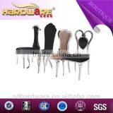Stainless Steel With Velvet Fabric Heart Shaped Back Wedding Chair Quality Choice thumbnail-2