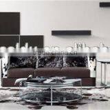 2 Layer Glass Coffee Table, Round Coffee Table, Ula Coffee Table CT-012 thumbnail-3