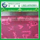 Nylon Spandex Lycra Lace Fabric APN3661