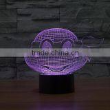 New Teenage Mutant Ninja Turtles Colorful 3D LED Lamp Touch Switch Night Light Gradient Visual Illusion Reading Lamp Holiday thumbnail-5