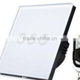 US/ EU Standards Modern Tempered Glass 3 Gang 1way White Wall Electric Smart Touch Switch thumbnail-1