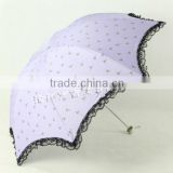 LB315 eye-catching color promotional gift lace parasol umbrella