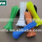 plastic tie strap/ nylon 66 cable tie products /colorful tie strap