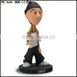 Custom cartoon plastic Bobble Head, Polyresin Bobble Head making factory