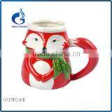 Beautiful Cheap Ceramic Fox Shape Christmas Mugs Wholesale