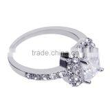 Glittering Austrian Crystal Rings 18k White Gold Gp Zircon Ring thumbnail-2