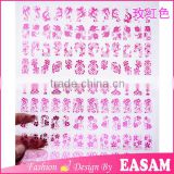 108 one sheet pink nail foil sticker 3D Flower nail decoration foil paper