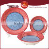 Round Shape 18pcs Handpainted Ceramic Dinnerware/stoneware Dinnerset Tableware Made in China thumbnail-2