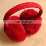 Deluxe Style 2016 Hot Red Rex Rabbit Fur Earmuff Fur Earflap Winter