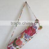 Hippie Cross Body Shoulder Bags Yoga Mat Bag Traditional Yoga Bag Embroidery Kantha Yoga Bag Handmade Cross Body Bag thumbnail-1