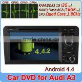 Ownice 2016 Quad Core Android 4.4 Car pc for Audi A3 S3 2003-2011 Support OBD DVR Built-in Wifi thumbnail-1