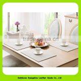 Set of 4pcs Square Waterproof PU Leather Placemat BigTable Coasters 16017 thumbnail-4