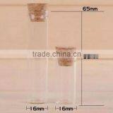 Straight Cylindrical Glass Wishing Bottles Candy Storage Bottles With Cork thumbnail-1