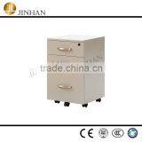 Modern appearance and metal material smoothly power coating 3 drawers file cabinet for office