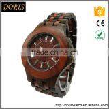 Wood face watch,waterproof hand made wood watch Japan movt quartz watches