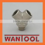 Y type brass pneumatic good selling male thread pipe transition fitting