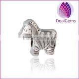 2015 New Arrival horse charm silver horse bead DIY animal charm bead