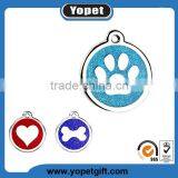 Claw Shape Hollow Logo Metal Dog Tag Necklace thumbnail-6