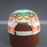 Heat Transfer Print 5-panel Snapback Cap With PU Label thumbnail-4