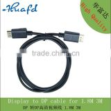 DisplayPort Extension Cable male to male, DP male to male cable white color 1080P