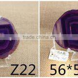 Wholesale Natural Dream Amethyst Agate Silce Druzy Pendant Necklace thumbnail-2