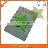 Green Transparent Star Writing Notepad,star Sticky Memo Pad