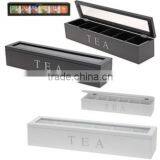Hotsale Wooden 4 Grids Tea Bag Storage Box thumbnail-4