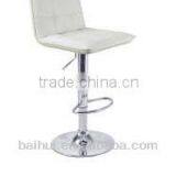 Modern Roundhill Furniture Swivel Black Bonded Leather Adjustable Hydraulic Bar Stool Chair Counter Stool thumbnail-2