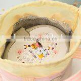 China Factory Direct Wholesale Fancy Canvas Warmer Lunch Tote Bag With Inner Bag thumbnail-5