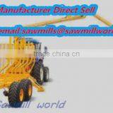 12 Ton Heavy Duty Log Loading Trailer With Crane