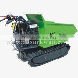 Europe Hot Selling 500kg Mini Construction Green Track Dumper