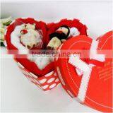 Gift Towel Type Luxury Wedding Set Packing / Cotton Towel with Cute Doll Set