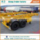 High Quality 20ft 40ft Skeleton Trailer 2 or 3 Axles Customized Container Carrier Trailer thumbnail-4