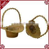 Food Grade Plastic Wicker Flower Girl Basket Decorative Empty Gift Basket thumbnail-2