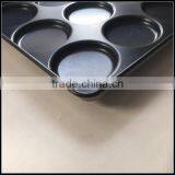 High Quality 15 Grooves Aluminum Alloy Hamburger Teflon Coated Baking Tray Round Brea Baking Tray thumbnail-5