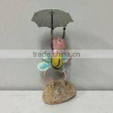 2015 Newest Design Metal Bee Garden Decoration Garden Bee With Flower Bee With Net Working Bee Novelty Bee Metal Bee Stakes thumbnail-6