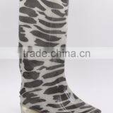 Custom Printing PVC Transparent Rain Boots Women thumbnail-5