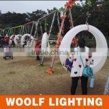 Outdoor Waterproof Wedding Theme Park Plastic LED Illuminated Swing thumbnail-2