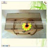 First Class Cutting Chinaberry Poplar Made Wine Box thumbnail-2