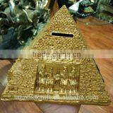Custom Polyresin Fashion Design Egyptian Pyramid Decorations Money Box thumbnail-2