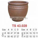 Rustic Outdoor Pottery Flower Pot thumbnail-1