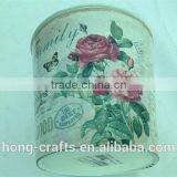 Hot Sale Set/3 Bulk Rose Design Round Plastic PP Flower Pot for Garden thumbnail-2