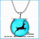 Christmas Glowing Necklace Santa Deer Necklace thumbnail-6