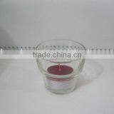 Glass Candle Holder With Tealight thumbnail-1