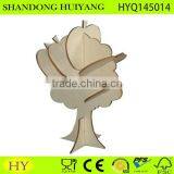 Custom Laser Engraved Tree Design Wooden Coaster thumbnail-1