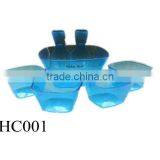 New Plastic Salad Bowl Set With Spoons. thumbnail-1
