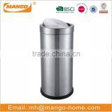 Golden Stainless Steel Open Top Paper Trash Can thumbnail-5